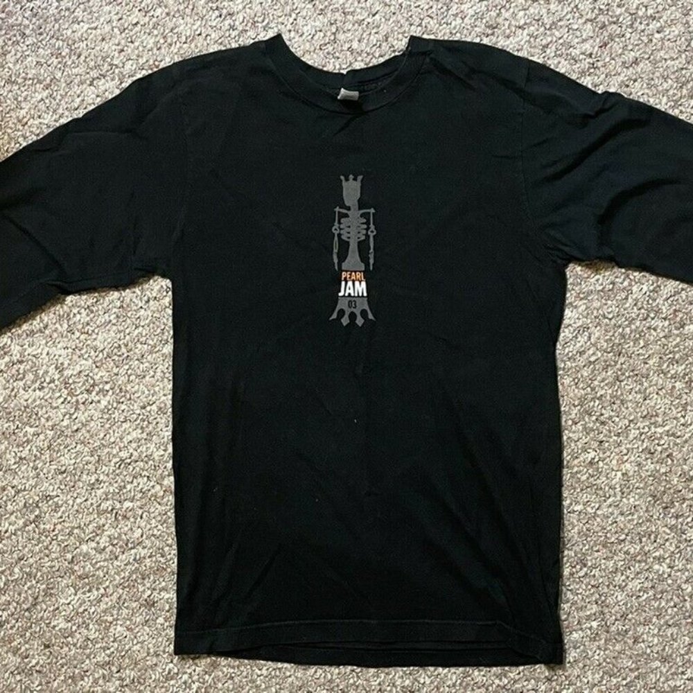 Vintage Pearl Jam 2003 Riot Act Concert Long Sleeve Shirt - Grunge Alternative
